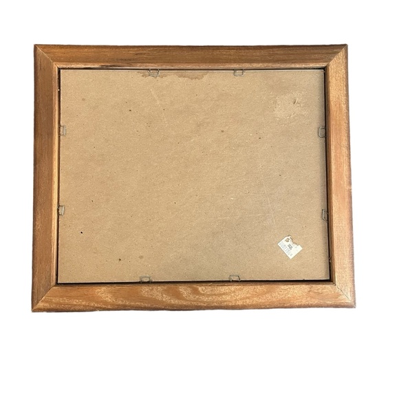 1988 art print goose flower arrangement floral painting wooden frame - Picture 10 of 12